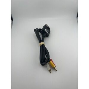 Microsoft Xbox 360 Composite AV Cable RCA Audio Video Cord X821376-002 OEM Black